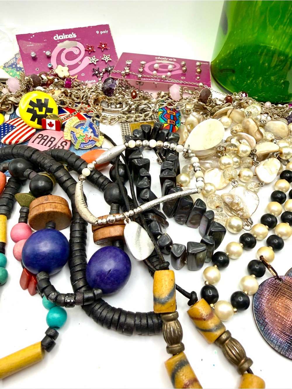 Claire's Multi-Accent Beaded Women’s Necklace & Bracelet Set